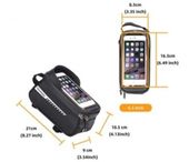 Torba rowerowa sakwa wodoodporna uchwyt na telefon