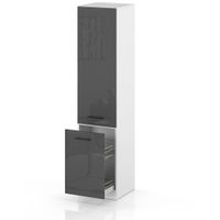 Słupek Kuchenny Stojący 50cm Szafka Cargo S50 Spremium Szary Połysk