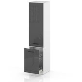 Słupek Kuchenny Stojący 50cm Szafka Cargo S50 Spremium Szary Połysk