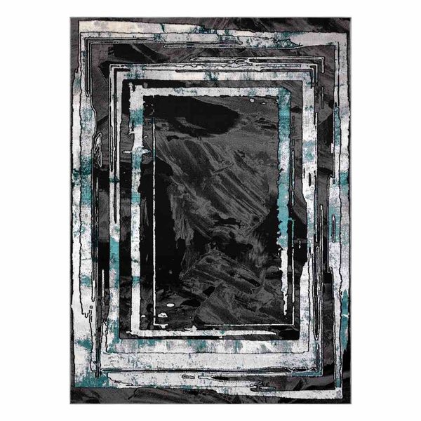 RUG/LU/WELLI/FRAME/GREY+GREEN/160x220 zdjęcie 1