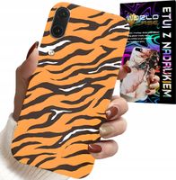 ETUI DO HUAWEI P20 - PLECKI W TYGRYSIE PASKI POKROWIEC +SZKŁO