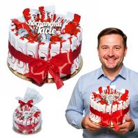 Tort KINDER Prezent Upominek Zestaw Słodyczy Box na Dzień Ojca taty
