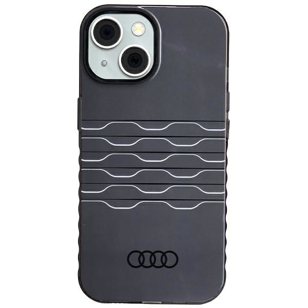 Etui Audi do iPhone 15, iPhone 14, iPhone 13, Czarny, MagSafe zdjęcie 1