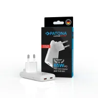 PATONA Platinum Ładowarka Flat GaN 65W PD3.0 biała