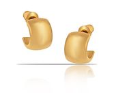 kolczyki półokrągłe z kolekcji classic (p7646au)