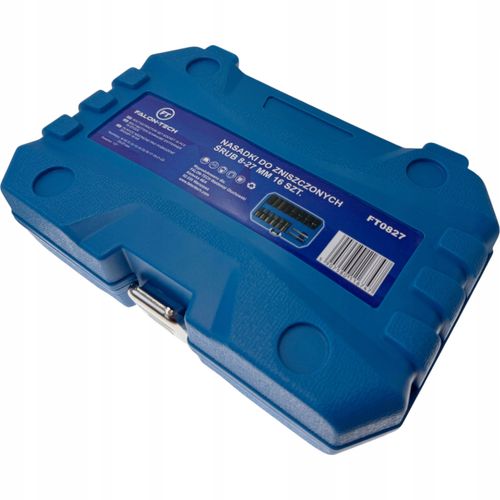 Nasadki do uszkodzonych śrub 8-27 mm 16 el. Falon-Tech FT0827 CR-MO na Arena.pl