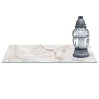 SZKLANA PODSTAWKA POD ZNICZE z dedykacją 60x20cm Marmur 376c