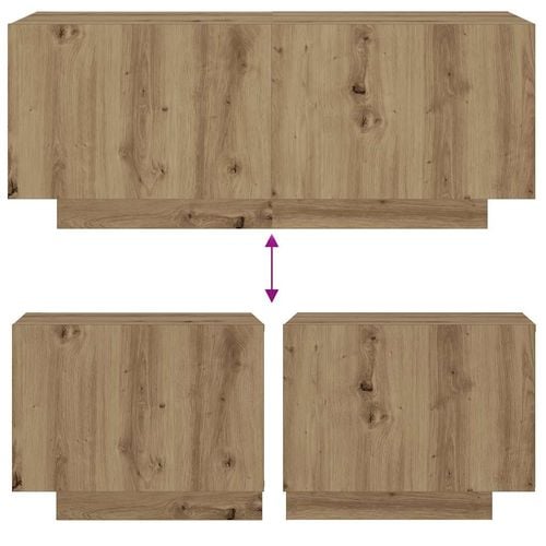 Szafka nocna, dąb artisan, 100x35x40 cm na Arena.pl