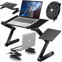Stolik do laptopa REUGULOWANY GAMINGOWY Z WENTYLATOREM podstawka pod łóżka