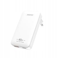Ładowarka sieciowa podróżna ultracienka GaN 65W USB-A USB-C PD EU / US