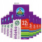 Mleko UHT 1l 3.2% bez laktozy Łowickie - 12 szt.