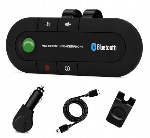 ZESTAW GŁOŚNOMÓWIĄCY BLUETOOTH SAMOCHODOWY TELEFON na Arena.pl
