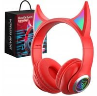SŁUCHAWKI GAMINGOWE ŚWIECĄCE ROGI DEVIL BLUETOOTH