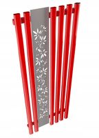 Grzejnik dekoracyjny FLOWER 140x60 CZERWONY