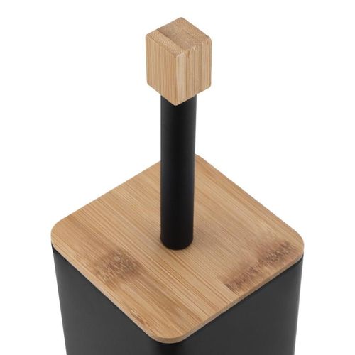 Zestaw Łazienkowy Czarny Kosz 3L Soft Close Stojak na Papier ze Szczotką WC na Arena.pl