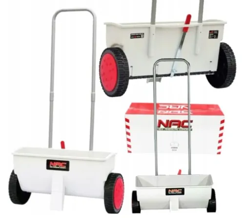 NAC SIEWNIK RĘCZNY ROZSIEWACZ S12-K DO SOLI PIASKU NAWOZU NASION 12L- 45CM na Arena.pl