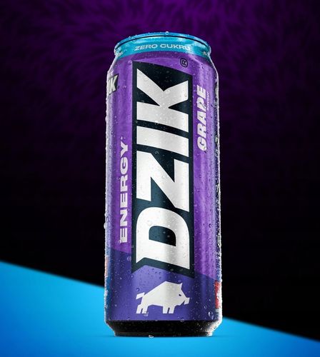 Napój energetyczny Energetyk WKDZIK ENERGY Drink GRAPE 0kcal 500ml - na Arena.pl