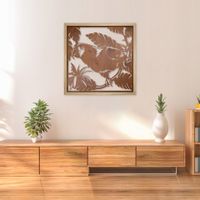 OBRAZ AŻUROWY 50x50 CM RAMA DĘBOWA