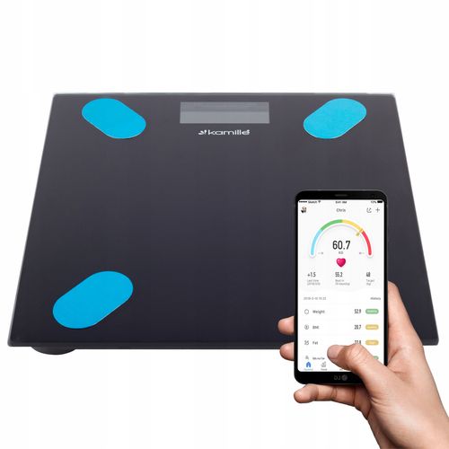 INTELIGENTNA WAGA ŁAZIENKOWA BLUETOOTH ANALITYCZNA na Arena.pl