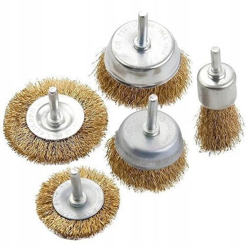 SZCZOTKI DRUCIANE NA WKRĘTARKĘ WIERTARKĘ ZESTAW SZCZOTEK DRUCIANYCH 5SZT na Arena.pl