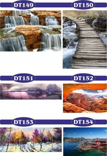 FOTOTAPETA 3d widoki zachód słońca most las drzewa na Arena.pl