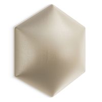 Panel Tapicerowany Eko Skóra Hexagon Kremowy 26cm x 30cm