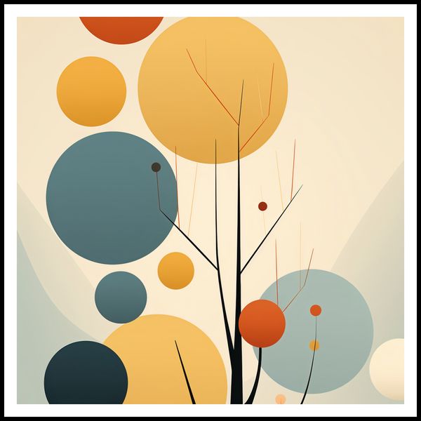 Plakat 90x90cm Harmonia Jesiennych Kolorów zdjęcie 3
