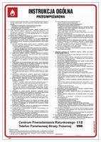 Instrukcja Ogólna Przeciwpożarowa 25X35 Hn - Płyta