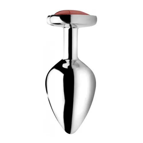 xr brands red heart plug średni - aluminiowy, z kryształem jaspisu na Arena.pl