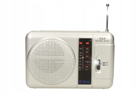 Radio Eltra Tola FM/LW srebrne rączka antena przenośne