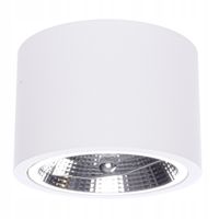 PLAFON SUFITOWY LAMPA SUFITOWA OKRĄGŁY BIAŁY 8,4 CM DO SALONU OKRĄGŁA TUBA