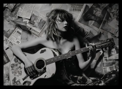 Plakat 35x25cm Młoda Gitarzystka na Arena.pl