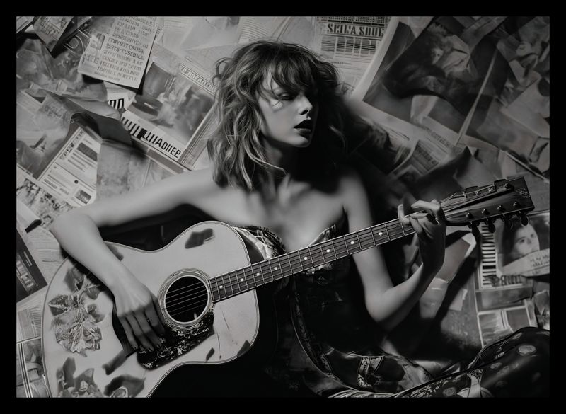 Plakat 35x25cm Młoda Gitarzystka zdjęcie 2