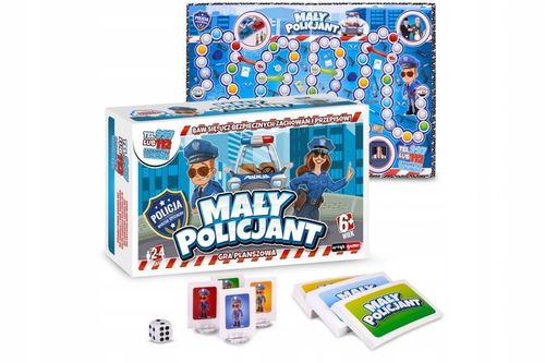 Gra planszowa dla dzieci planszówka MAŁY POLICJANT uczy zachowań wersja PL na Arena.pl