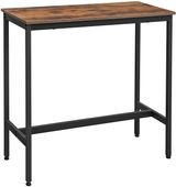Stół barowy loft 100x40 cm rustykalny brąz stal czarna nowoczesny