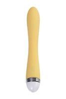 vibrator flovetta by toyfa calla, silicone, yellow, 22 cm