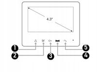 ZESTAW WIDEODOMOFONOWY VIBELL LIRA VI-VID-RO-1077 ORNO 4,3" LCD