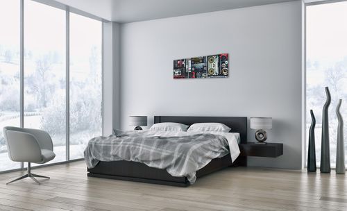Obraz Na Płótnie - Technika Magnetofon - 90X30 Cm - Ca90X30-3875 na Arena.pl