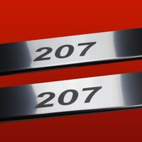 Listwa progowa PEUGEOT 207 Stal nierdzewna 304 połysk 2szt