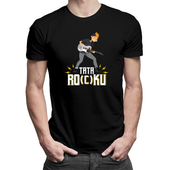 Tata Ro(c)ku - męska koszulka na prezent dla taty Czarny XXL T-shirt męski