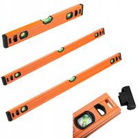 Zestaw Poziomnic Aluminiowych 3 sztuki 40/100/120 cm NEO TOOLS