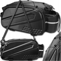 SAKWA ROWEROWA TORBA NA BAGAŻNIK ROWER ODBLASKOWA KUFER POJEMNA USZTYWNIANA