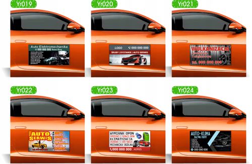 Magnes na samochód reklama magnetyczna MONTAŻ INSTALACJI ELEKTRYCZNYCH na Arena.pl