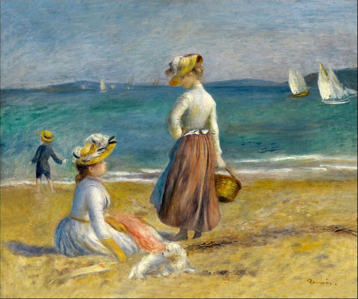 Figures on the Beach, Auguste Renoir - plakat 100x70 cm zdjęcie 1