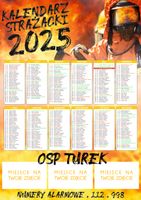 KALENDARZ STRAŻACKI OSP PSP A3 2025 - 150 szt duży wybór wzorów