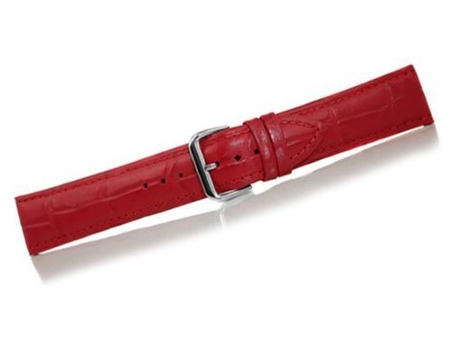 Pasek do zegarka - Skóra 22 mm - Czerwony na Arena.pl