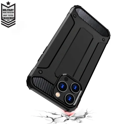 pancerne etui do iphone 15 pro max hybrid armor - niebieski na Arena.pl
