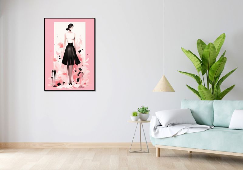 Plakat 70x100cm Pastelowe Love zdjęcie 4