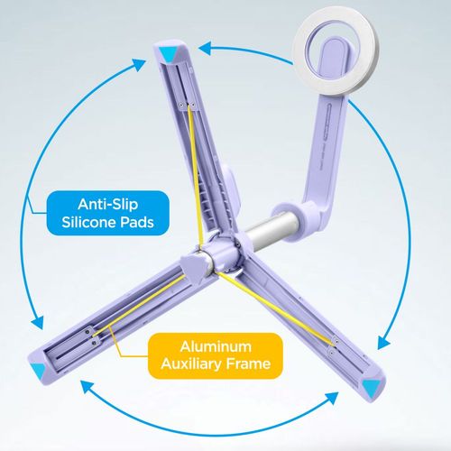 spigen s571w magsafe bluetooth selfie stick tripod lavender na Arena.pl