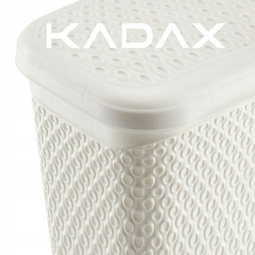 KADAX Pojemnik Na Proszek Do Prania 6L Detergenty Pudełko Biały na Arena.pl